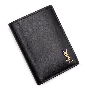 Saint Laurent Paris Cassandra Wallet Business Holder Black